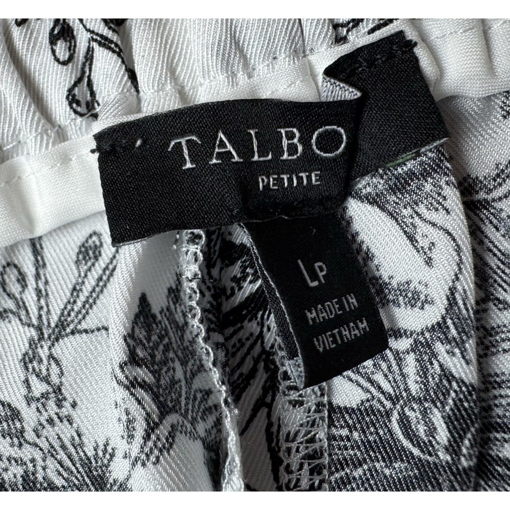 Lot Of 2 Talbots Ankle Pants Ocean Floral & Pull On Patel Pottery Pants Large - Picture 14 of 15